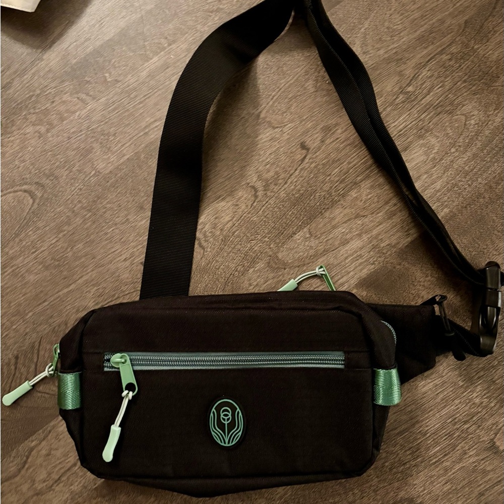 Unisex Cause Medic Black Belt Crossbody Bag with 3 Compartments